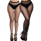 1 Meia Calça Arrastão Com Strass + 1 Meia Calça Arrastão Trama Pequena