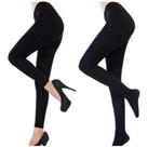 1 Meia Calça Legging Térmica Inverno (C/ Pé ou S/ Pé) Frio Quentinha 36a44 - Cor Preta