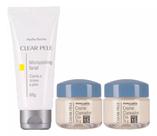 1 Micropeeling Facial Limpeza e Renovação + 2 Creme Facial Clareador Dia Clear Pele 1 Micropeeling Facial Limpeza e Renovação + 2 Creme Facial Clareador Dia Clear Pele