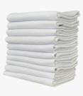 1 pano de copa prato pé de galinha liso branco 45x65 lmt