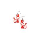 1 Par Brinco Gatinho Cat PET Colorido 3D