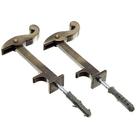 1 Par De Carranca Lisa Oxidado Prendedor De Janela 1 Par De Carranca Lisa Oxidado Prendedor De Janela