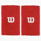 1 Par de Munhequeira Esportiva W Bordado Absorve Transpiração Unissex Wilson