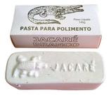 1 Pasta Polimento Metal Branca Jacaré Tira Risco Brilho