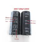 1 peça-20 peças 200v1200uf 22x50 nichicon capacitor eletrolítico 1200uf 200v japão de alta qualidade