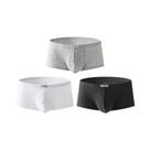 1 peça/3 peças/9 peças boxer masculino cintura baixa cor sólida calcinha canelada