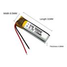 1 Peça 500930 3,7v 120mah 2 Fios 5mm X 09mm X 30mm - 1 Peça 500930 3,7v 120mah 2 Fios 5mm X 09mm X 30mm -