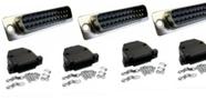 1 Peça- Conector Db25 Macho + Capa Kit Curto Pt Promoção