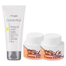 1 Peeling de Cristal Clear Pele + 2 Creme Clareador Facial Nova Pele