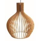 1 Pendente Lustre Luminária Balão Em Mdf Cru