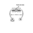 1 Piercing De Nariz Falso Argola Magnética Em Aço Inoxidável 316L Com Argola Para Nariz / Septo