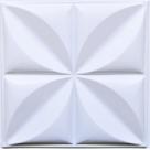 1 Placa de Revestimento 3D Floral PVC Relevo 50x50cm