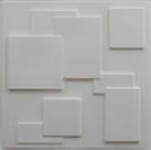 1 Placa de Revestimento 3D Madri PVC Relevo 50x50cm Adesiva