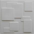 1 Placa de Revestimento 3D Madri PVC Relevo 50x50cm