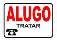1 Placa De Sinalização Portões Alugo Tratar 30x20 Plástico 1 Placa De Sinalização Portões Alugo Tratar 30x20 Plástico