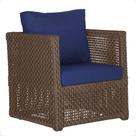 1 Poltrona Madri Alumínio Corda Náutica Estofado 10 Trama Original