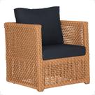 1 Poltrona Madri Alumínio Corda Náutica Estofado 12 Trama Original