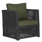 1 Poltrona Madri Alumínio Corda Náutica Estofado 13 Trama Original