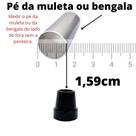 1 Ponteira/ Sapata/ Pé de Muletas E Bengalas (5/8''-1,59cm)