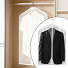 1 Porta Terno Camisa Branco Reforçado Com Zíper 60 X 95