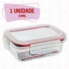 1 Pote Hermético Mantimento Vidro Canelado Organizador 370ml 1 Pote Hermético Mantimento Vidro Canelado Organizador 370ml