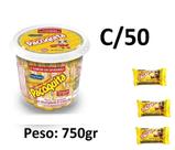 1 Pote Paçoquita Rolha c/ 50 unidades 750gr Santa Helena