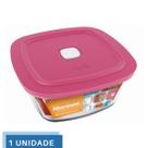 1 Pote Vidro Facilita Quadrado Marmita 500Ml Marinex