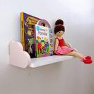 1 Prateleira colorida decoração infantil nuvem 60x15cm