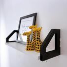 1 Prateleira decoração infantil safari sala quarto 45x15cm