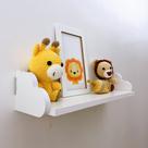 1 Prateleira decoração infantil safari sala quarto 45x15cm