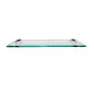 1 Prateleira em vidro incolor 15x40 15x50 15x60 c/ suporte tucano