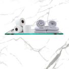1 Prateleira em vidro incolor 20x40 20x50 20x60 C/ suportes tucano