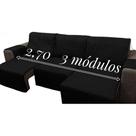 1 protetor de sofa 2,70 3mod + 1 protetor de sofa 2,70 inteiro