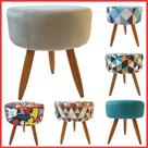 1 Puff Banqueta Redondo Classic Para Quarto Sala Suede 1 Puff Banqueta Redondo Classic Para Quarto Sala Suede
