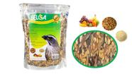 1 Ração / Passarinho Pixarro Trinca-ferro Frutas E Sementes C/ Tenébrio 500