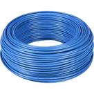 1 Rolo Fio Elétrico 10mm X 50 Metros Cabo Flexível -AZUL