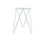 1 Suporte Tripé Para Vaso De Chão 40x28cm Aço Branco
