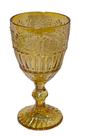 1 Taça Em Vidro Âmbar Metalizado Para Santa Ceia 1