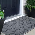 1 Tapete Porta Capacho Antiderrapante 50x80 Js Fu Hex M52