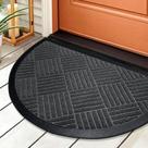 1 Tapete Porta Capacho Antiderrapante Meia Lua Greg Gf 40X60 1 Tapete Porta Capacho Antiderrapante Meia Lua Greg Gf 40X60