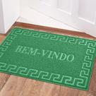 1 Tapete Porta Capacho Bem Vindo Antiderrapante PVC Vd 40x60