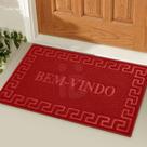 1 Tapete Porta Capacho Bem Vindo Antiderrapante PVC Vm 40x60