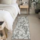 1 Tapete Quarto Beira Cama Antiderrapante 48X160 Oa Ptk M03