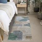 1 Tapete Quarto Beira Cama Antiderrapante 66x120 Js Mos M04