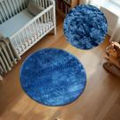 1 Tapete Quarto Infantil Peludo Redondo 1,00m Oa Cl Azj