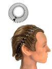 1 Tiara Bell presilha 12cm Preta c/ Pérola Prendedor Cabelo