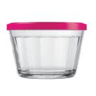 1 Tigela Vidro Americano Tampa Plastica Sortida 150ml Nadir