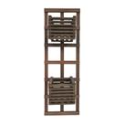 1 Treliça 30x90 + 2 Cachepô 18x18 Jardim Vertical Eucalipto