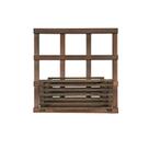 1 Treliça 50x50 + 1 Cachepô 36x18 Jardim Vertical Eucalipto