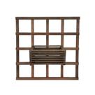 1 Treliça 70x70 + 1 Cachepô 32x18 Jardim Vertical Eucalipto
